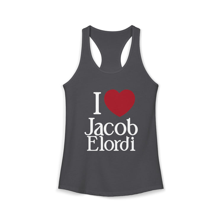 I Love Jacob Elordi Women's Ideal Racerback Tank - Fandom-Made