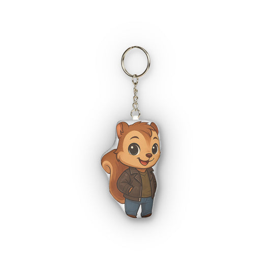 Squirrel Mini Plush Keychain - Fandom-Made