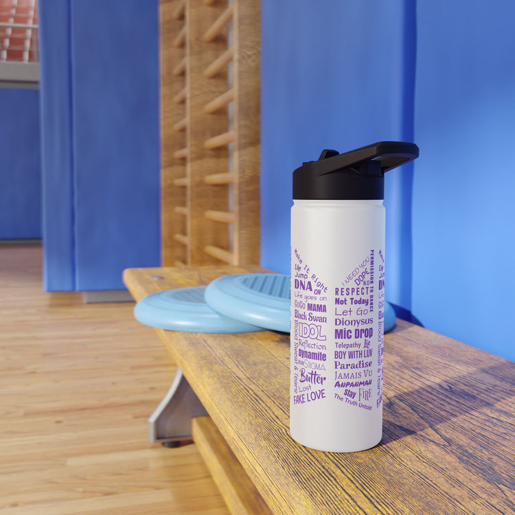 BTS Songs Water Bottle