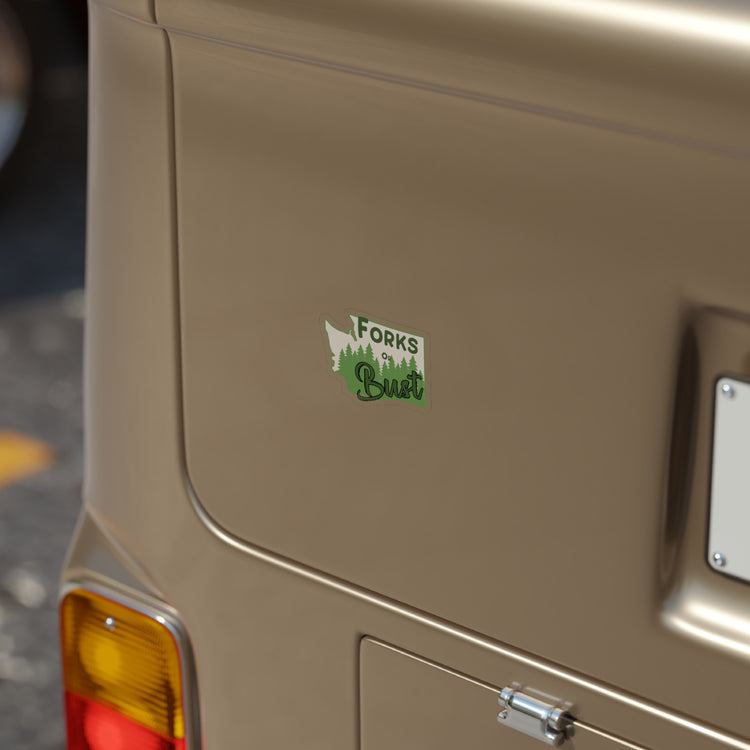 Forks Or Bust Transparent Sticker - Fandom-Made