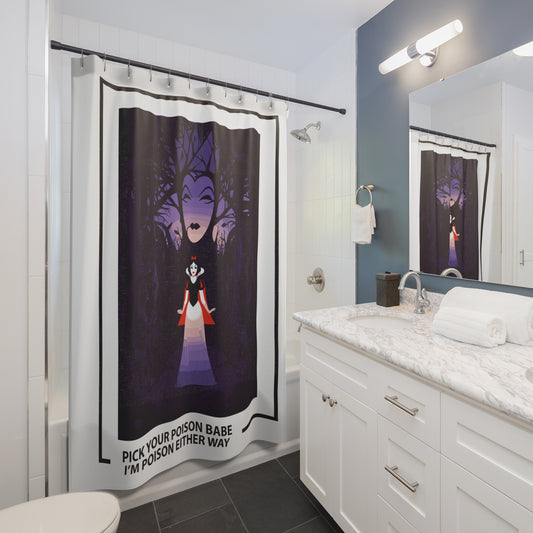 Pick Your Poison Shower Curtain - Fandom-Made