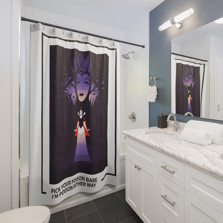 Pick Your Poison Shower Curtain - Fandom-Made