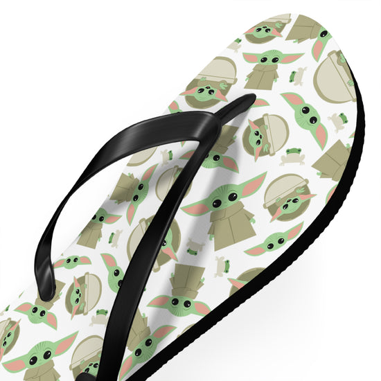 Grogu All-Over Print Flip Flops - Fandom-Made
