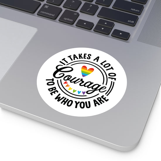 Courage Round Stickers - Fandom-Made