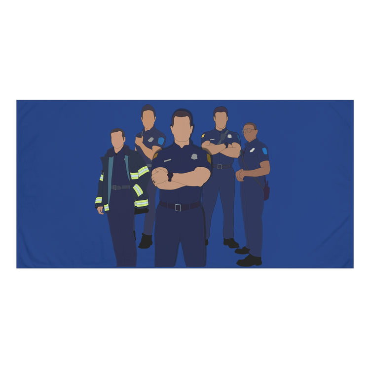 9-1-1 Group Beach Towel - Fandom-Made