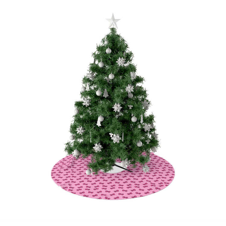 Kitty Bows Christmas Tree Skirt - Fandom-Made