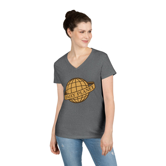 Daily Planet V-Neck Tee - Fandom-Made