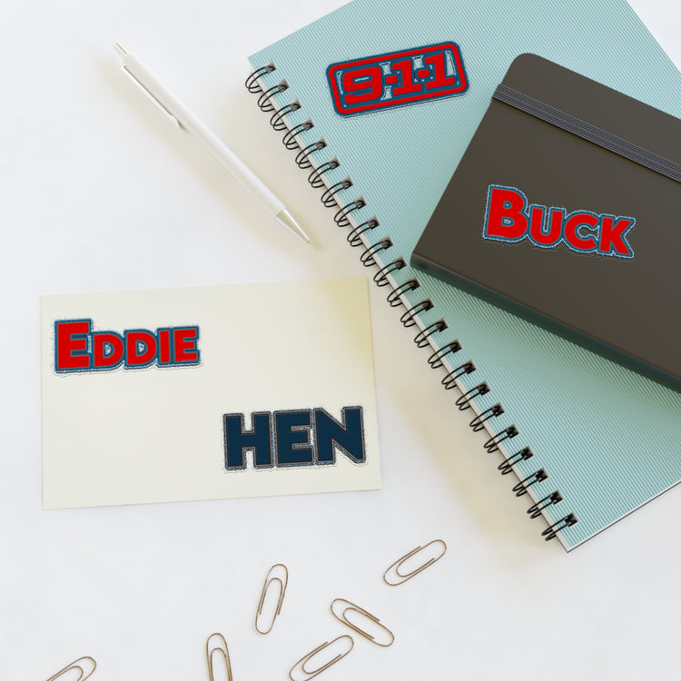 9-1-1 Names Sticker Sheet - Fandom-Made