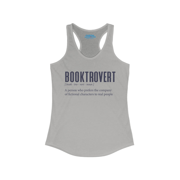Booktrovert Women's Racerback Tank - Fandom-Made