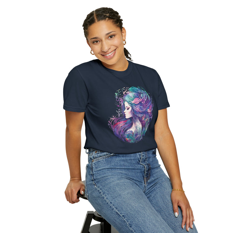 Mermaid Watercolor Unisex Garment-Dyed T-shirt - Fandom-Made