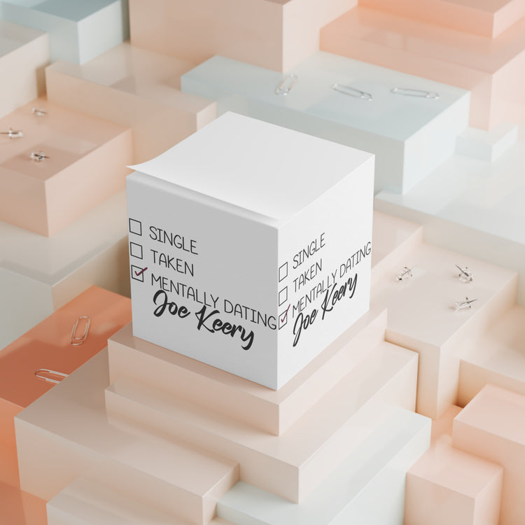 Mentally Dating Joe Keery Note Cube - Fandom-Made