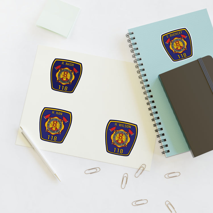 9-1-1 Badges Sticker Sheet