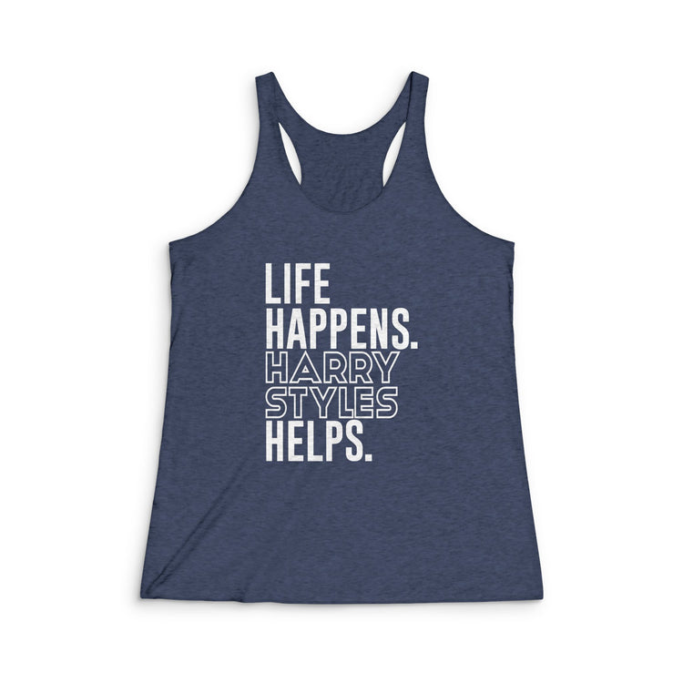 Life Happens Harry Styles Helps Racerback Tank - Fandom-Made