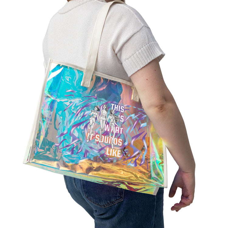 Sounds Like Holographic Tote Bag