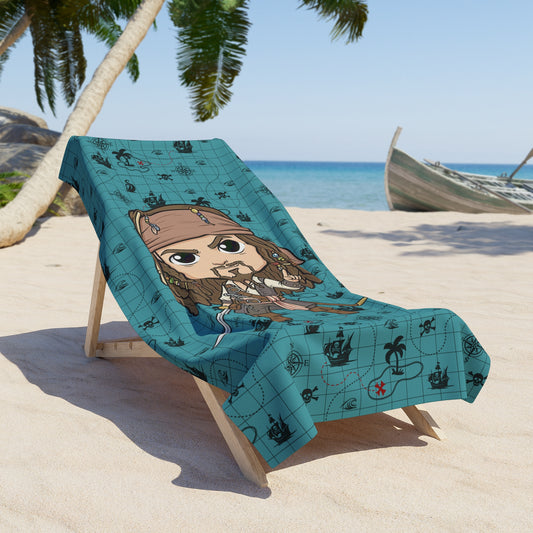 Captain Jack Beach Towel - Fandom-Made