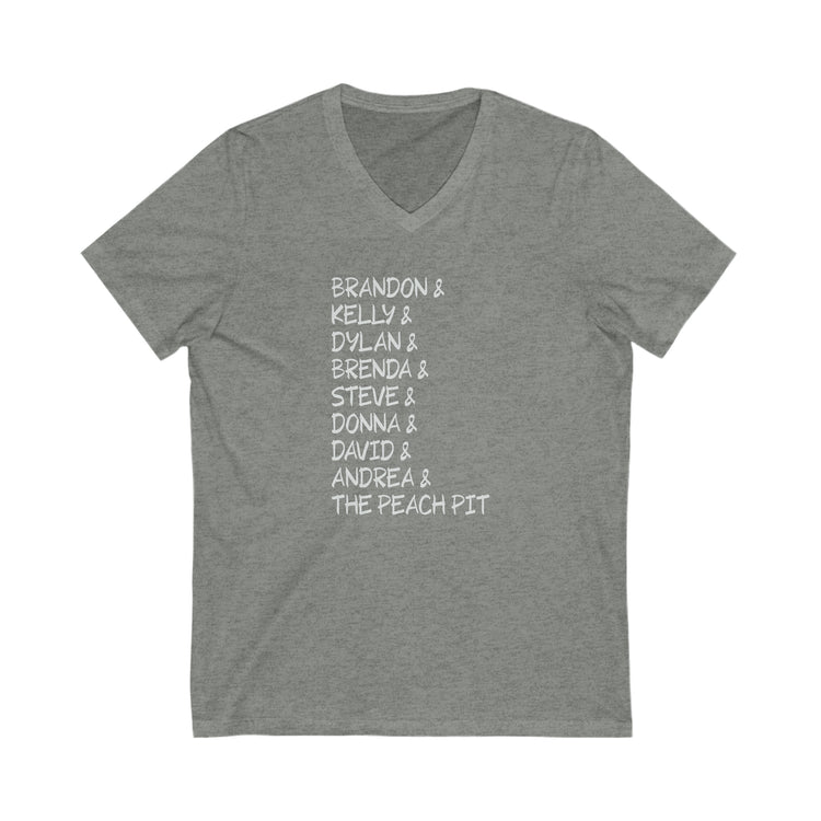 90210 Characters V-Neck Tee - Fandom-Made