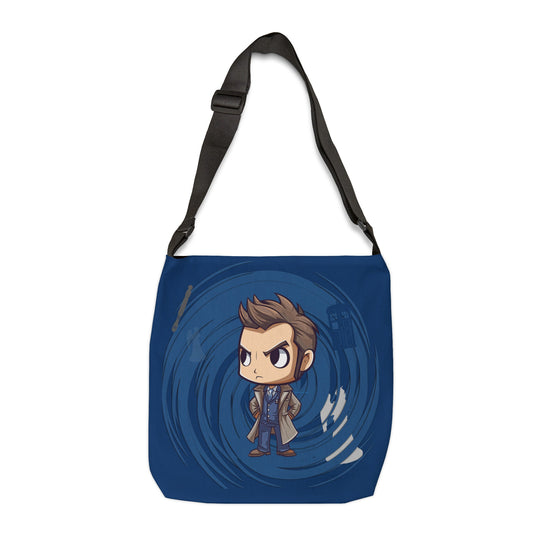 Timey Wimey Tenth Doctor Adjustable Tote Bag - Fandom-Made