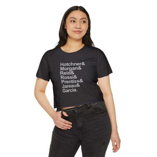 Criminal Minds Names Crop Top - Fandom-Made