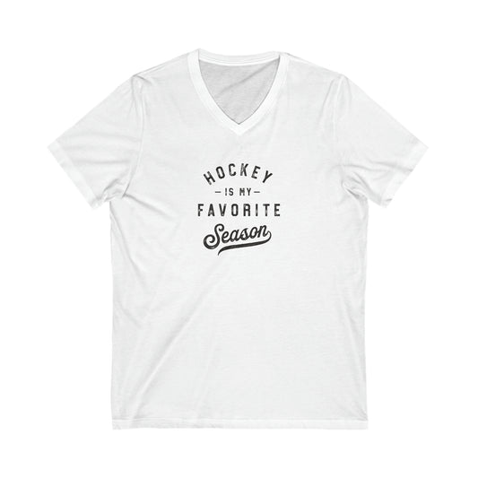 Hockey V-Neck T-Shirt - Fandom-Made