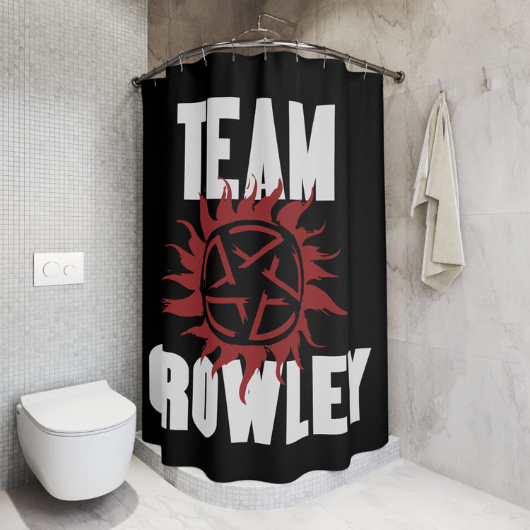 Team Crowley Shower Curtain - Fandom-Made