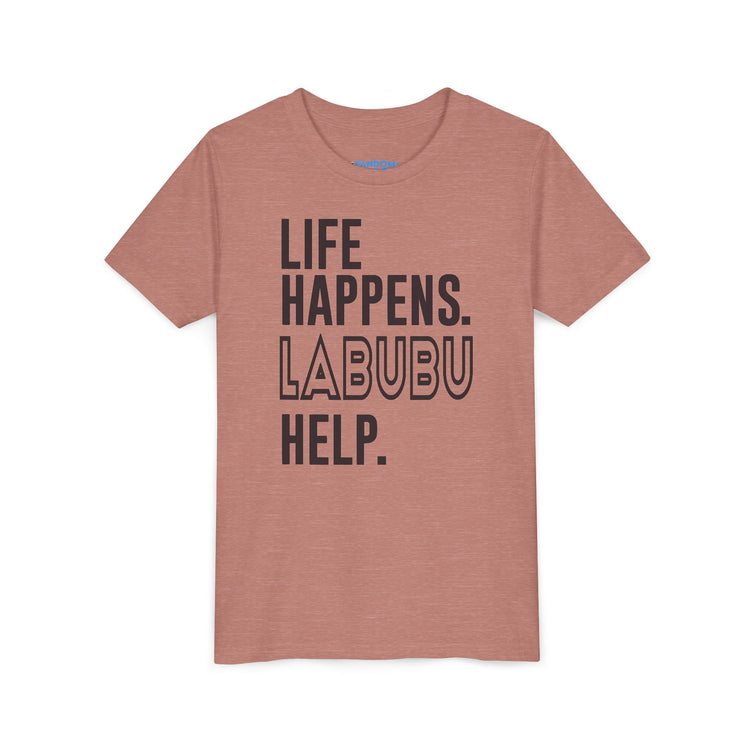 Life Happens Labubu Help Youth Tee - Fandom-Made