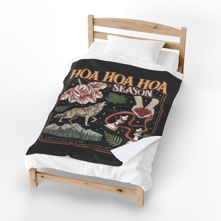 Hoa Hoa Hoa Season Velveteen Plush Blanket