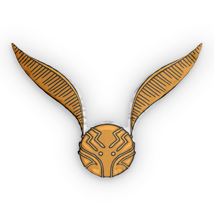 Golden Snitch-Shaped Pillow