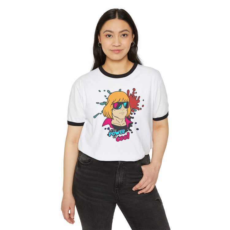 By The Power Of Cool Ringer T-Shirt - Fandom-Made