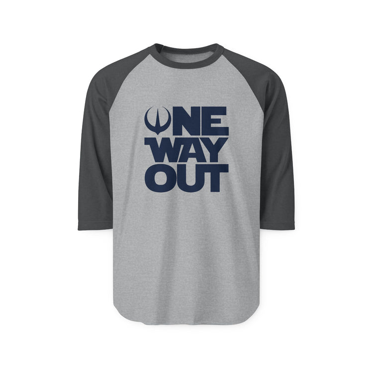 One Way Out 3/4 Raglan Shirt - Fandom-Made