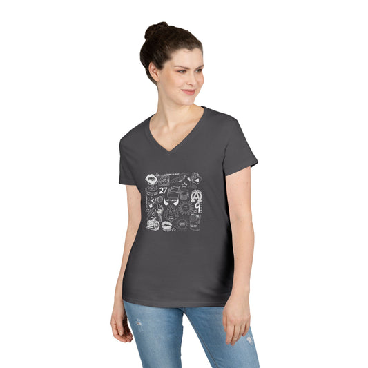 MGK Songs Ladies' V-Neck Tee - Fandom-Made