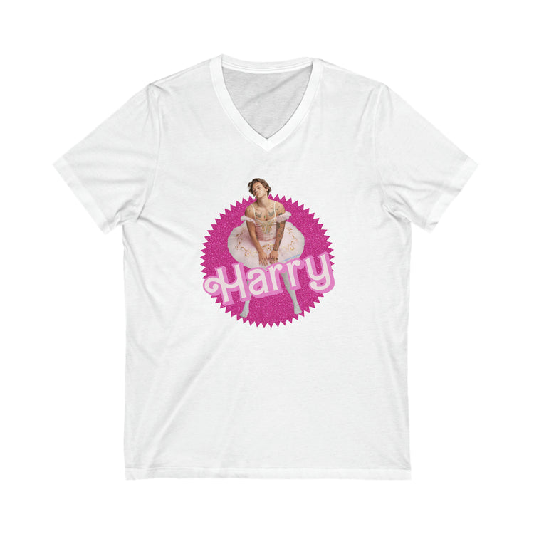 Harry Styles Barbie V-Neck Tee - Fandom-Made