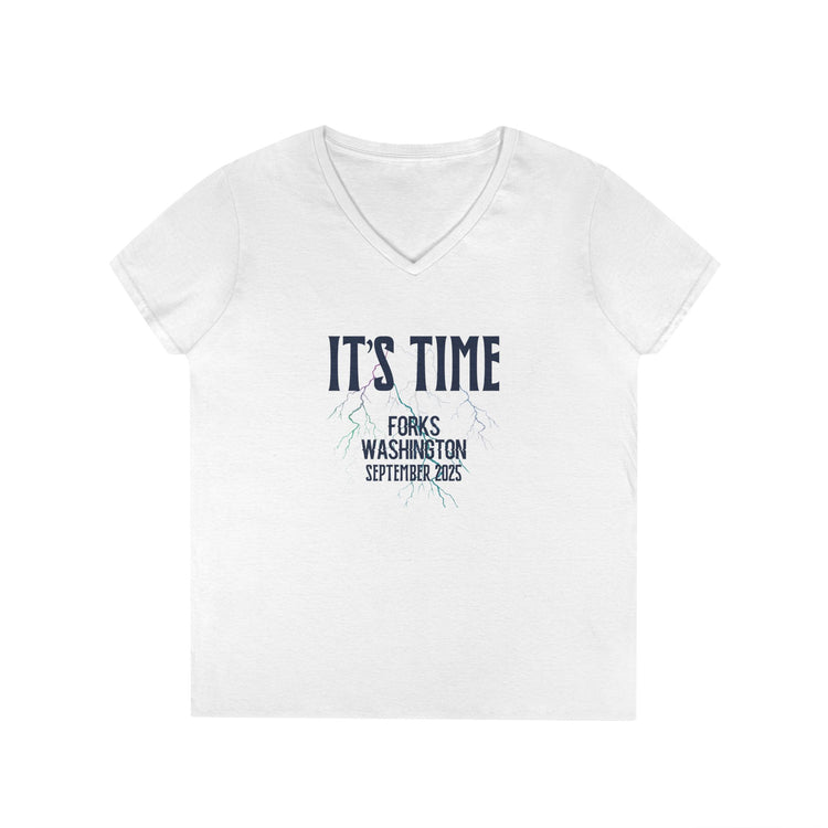 It's Time V-Neck Tee - Fandom-Made