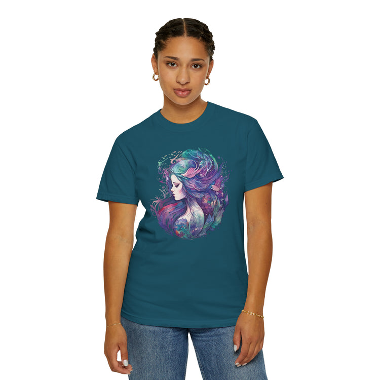Mermaid Watercolor Unisex Garment-Dyed T-shirt - Fandom-Made