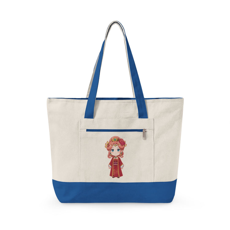 Lady Gyokuyō Zippered Canvas Tote - Fandom-Made