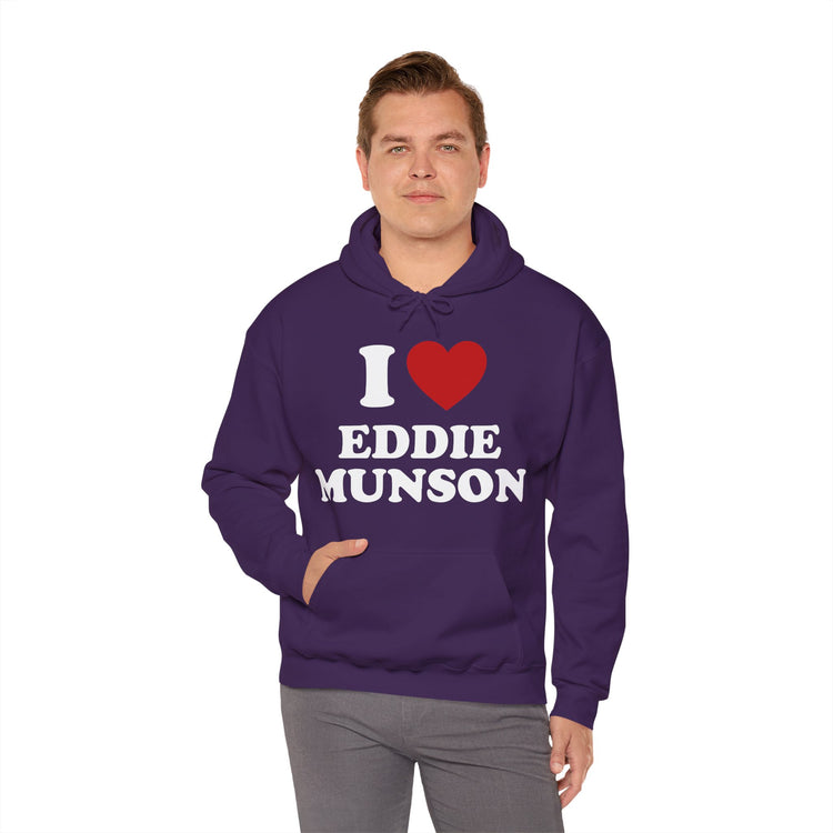 I Love Eddie Munson Hoodie - Fandom-Made