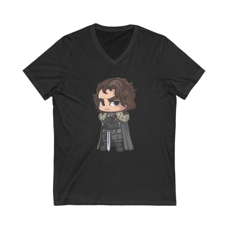 Jon Snow V-Neck Tee - Fandom-Made