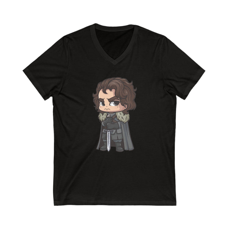 Jon Snow V-Neck Tee - Fandom-Made