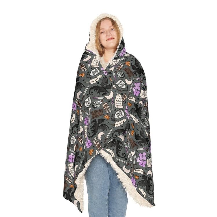 Fourth Wing Collage Snuggle Blanket - Fandom-Made