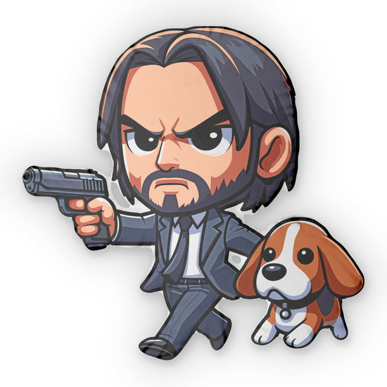John Wick And Daisy Shaped Pillows - Fandom-Made