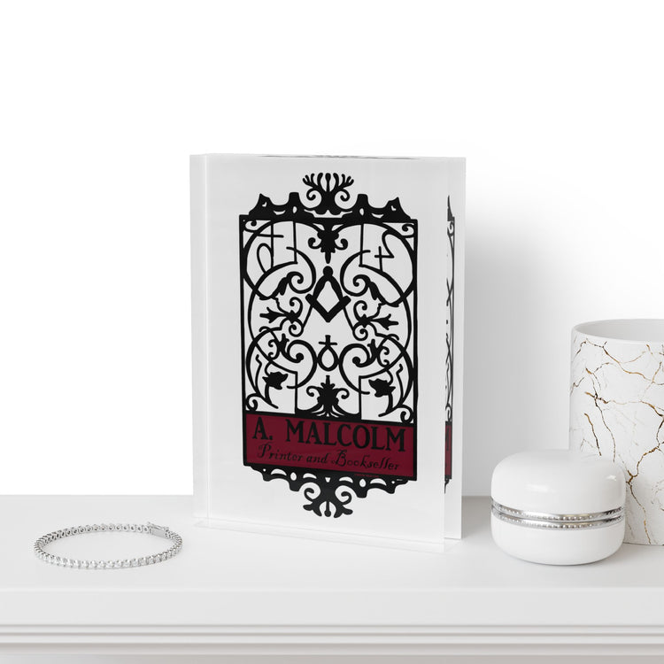 A. Malcolm Printer Sign Photo Block - Fandom-Made