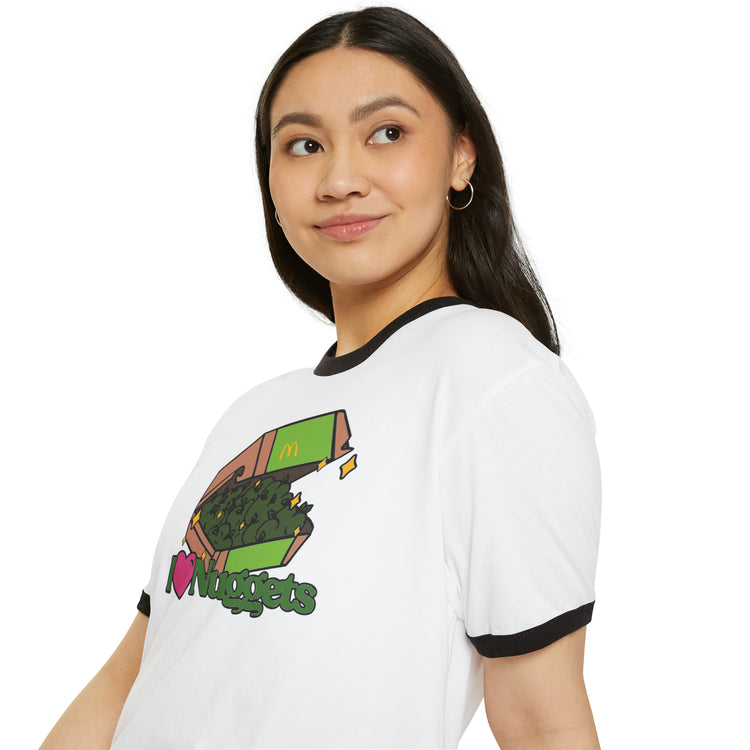 I Heart Nuggets Ringer T-Shirt - Fandom-Made