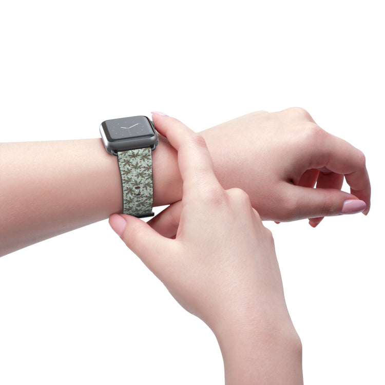 Cannabis Christmas Watch Band - Fandom-Made