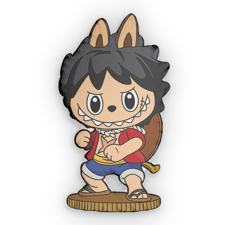 Bubu Luffy-Shaped Pillow - Fandom-Made