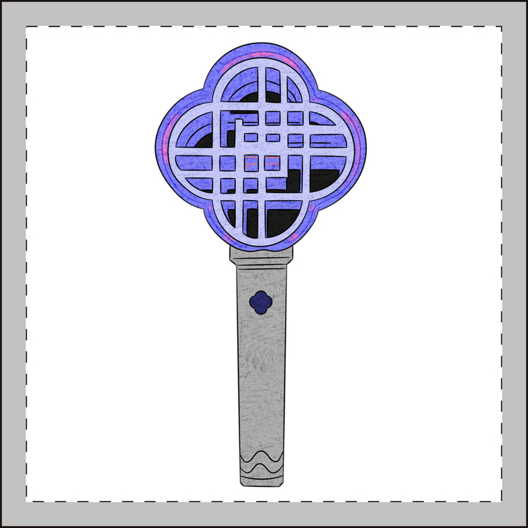 Light Stick Mini Plush Keychain