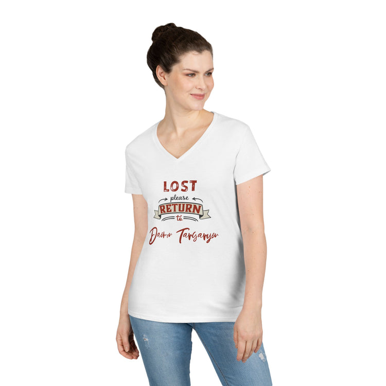 Lost Return To... Daemon Targaryen V-Neck Tee - Fandom-Made