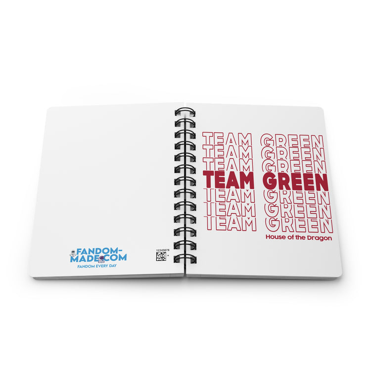 Team Green Spiral Bound Journal