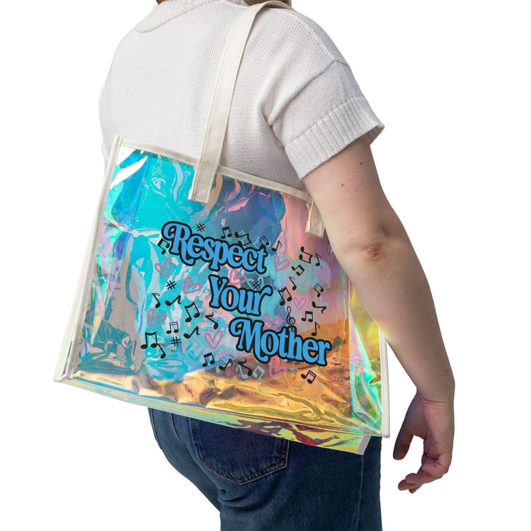 Respect Your Mother Holographic Tote Bag
