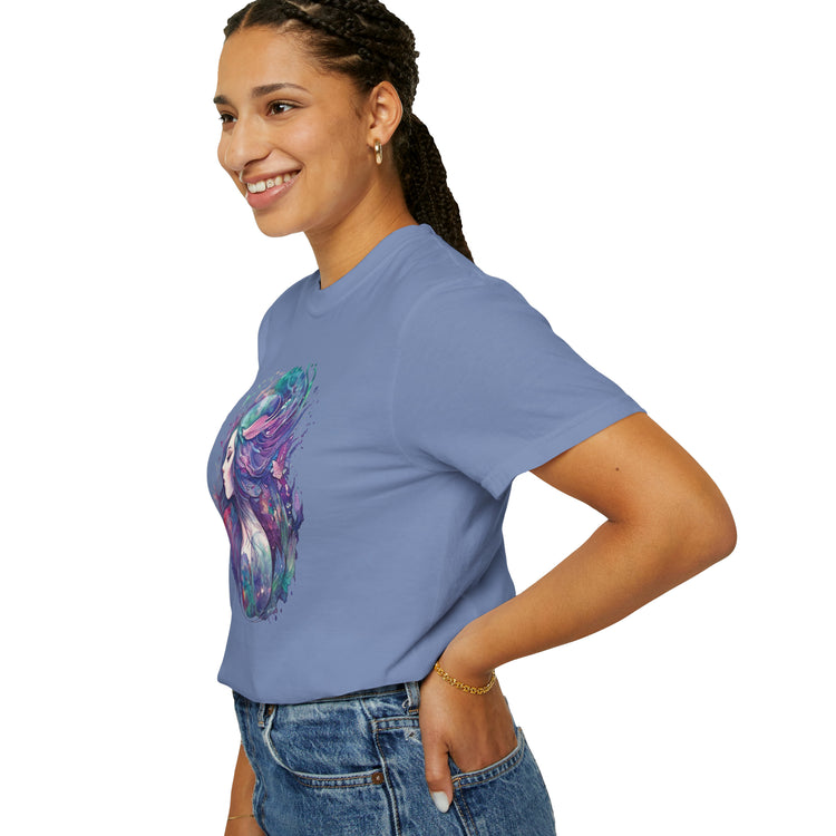 Mermaid Watercolor Unisex Garment-Dyed T-shirt - Fandom-Made