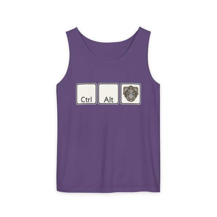 Ctrl Alt Cybermen Tank Top - Fandom-Made
