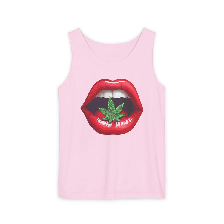 Weed My Lips Tank Top - Fandom-Made